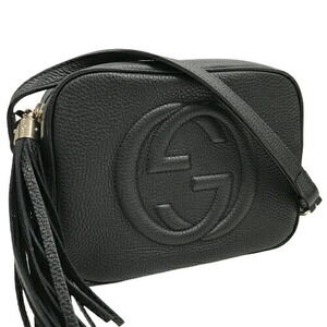 Gucci Disco Bag Soho Black Leather Crossbody Shoulder